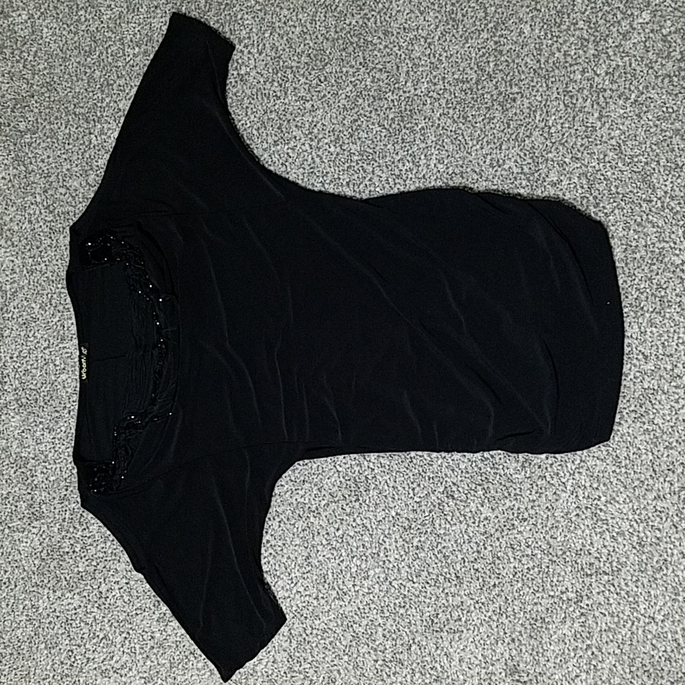 Black Bodycon Cold Shoulder Mini